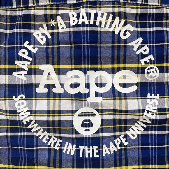 Bathing Ape Flannel Button Down Shirt (M) - Picture 4 of 15
